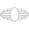 Ekena Millwork Elizabeth Wood Fretwork Pierced Medallion, 28"W x 14"H x 7 3/4"IW x 13 1/4"IH x 1/4"T, Hickory CMWP28X14X0250EBHI - alternate 1